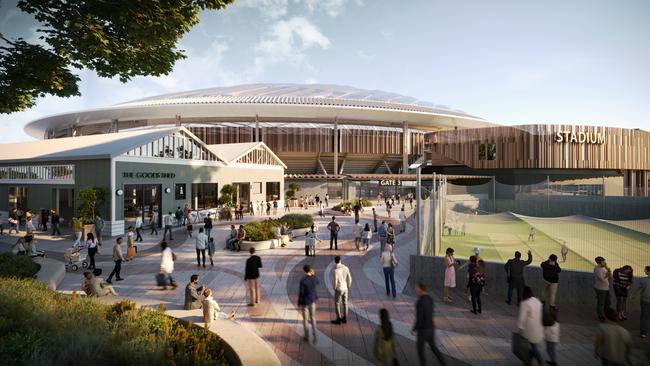 Macquarie Point Multipurpose stadium concept image. Picture: Mac Point Development Corporation