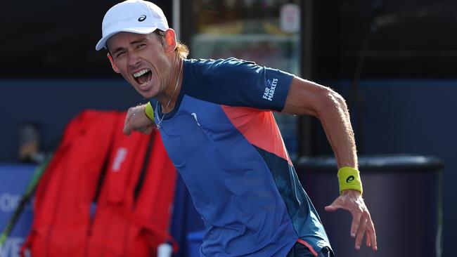 Alex de Minaur was thrilled to win his sixth career ATP singles title. Picture: Getty Images