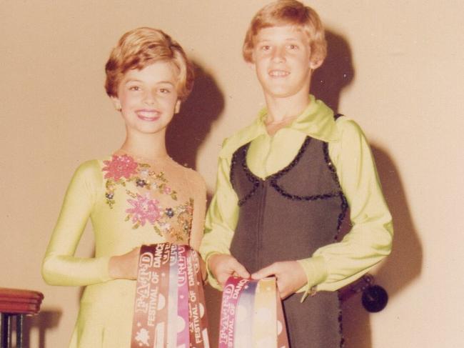 Todd McKenney with one of his childhood dance partners.