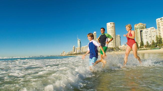 The glorious Gold Coast beaches. Photo: Queensland Tourism