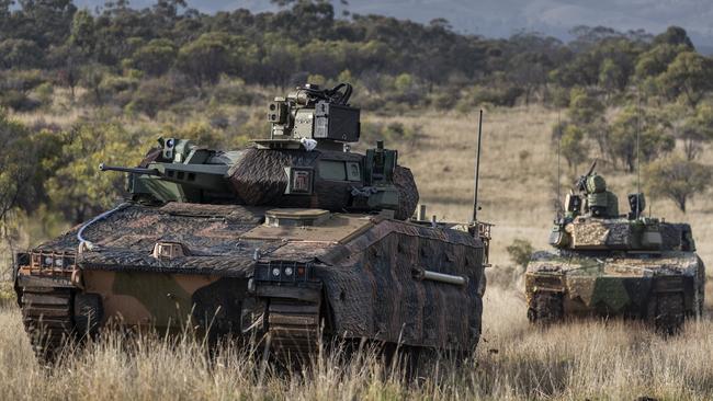 At risk … the Land 400 program, which includes the Redback infantry fighting vehicle.