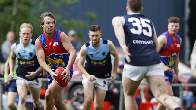 SFL preliminary final between Huonville v Lindisfarne. Huonville's Andrew Moody. Picture: Zak Simmonds