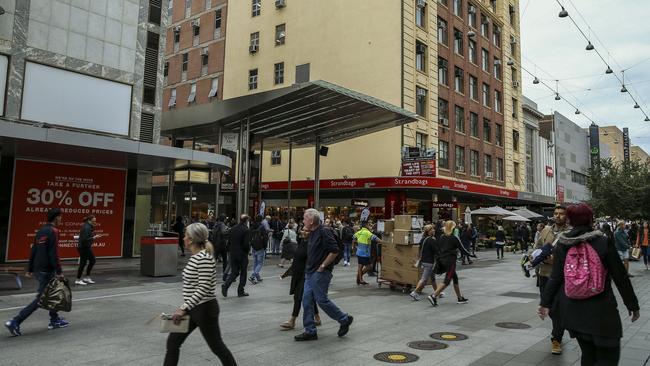 Rundle Mall — the reality, although more plans have been unveiled.