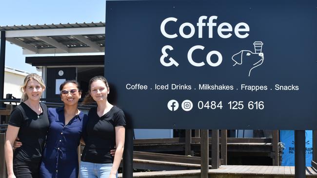 Kayla Wittwer and her business partners Yinnie Durie and Mikali Ruff recently opened Coffee and Co on Tanby St in Yeppoon.