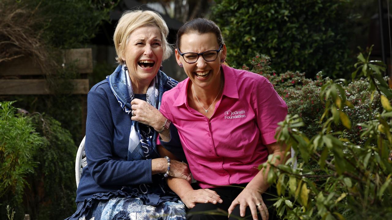 Wentworth Falls resident, Lee Pittman, and her McGrath Cancer Care Nurse, Kate Wilson, who has supported Ms Pittman through her ongoing struggles with cancer, and a brain tumour diagnosis in 2024. Picture: Jonathan Ng