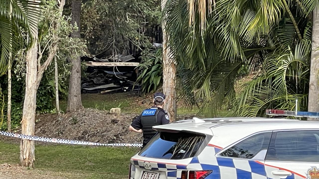 Police are investigating a fire at a cabin off Star Drive in the Whitsundays that claimed the life of one person. Picture: Fergus Gregg