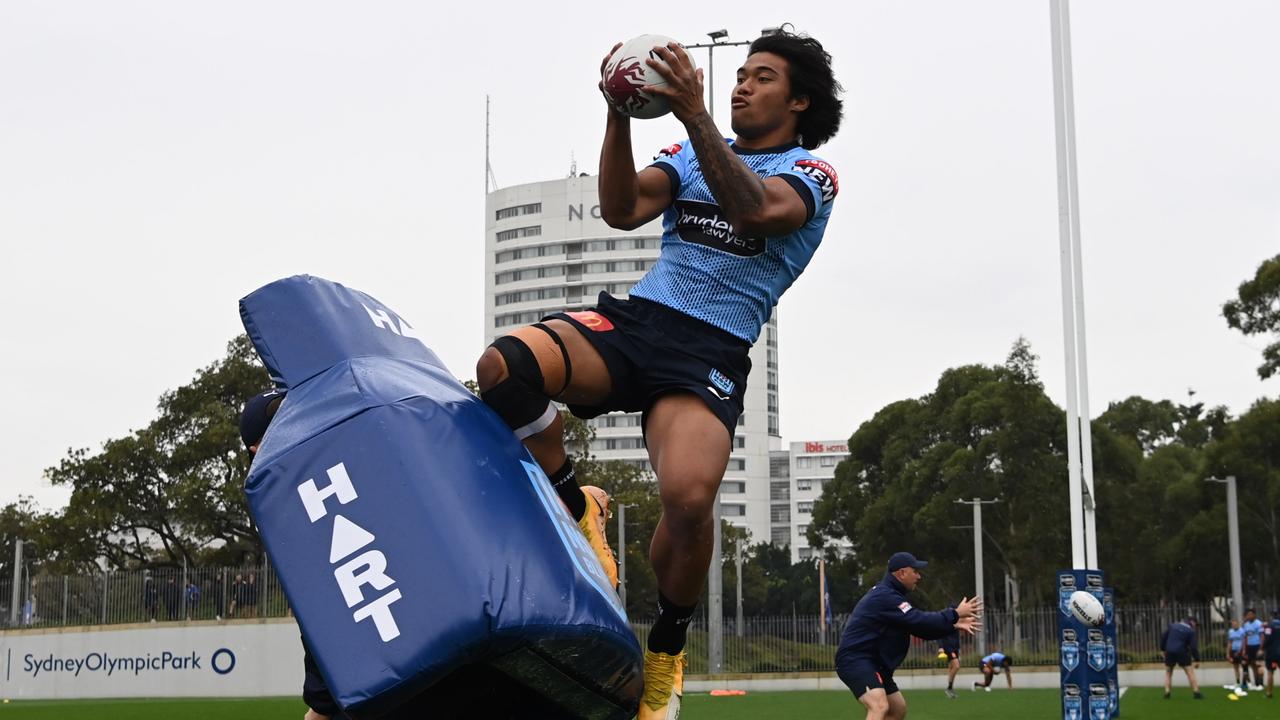 Brian To'o is ready for an aerial assault from the Maroons in Origin I. Picture: NSW Rugby League