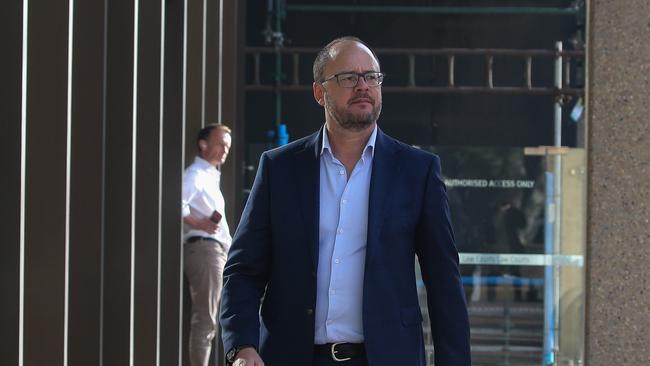 ABC Investigations reporter Mark Willacy arriving at the Federal Court in Sydney in August 2023 to give evidence about articles over which he is being sued by former commando Heston Russell. Picture: NCA Newswire /Gaye Gerard