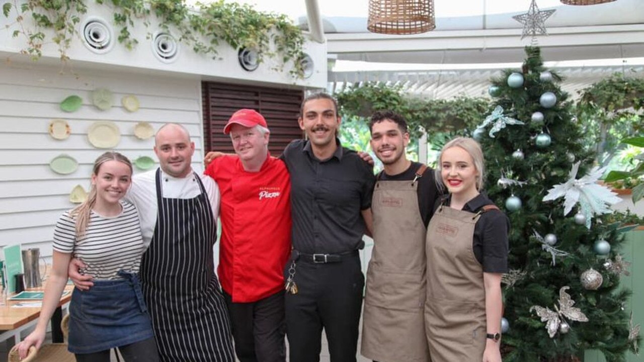 Staff at The Glen Hotel from the Facebook post thanking supporters. Picture: Supplied/Facebook