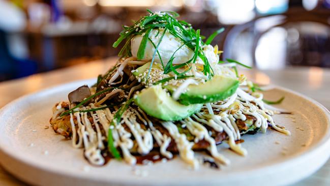 Okonomiyaki at Spencers in Lindisfarne. Picture: Linda Higginson