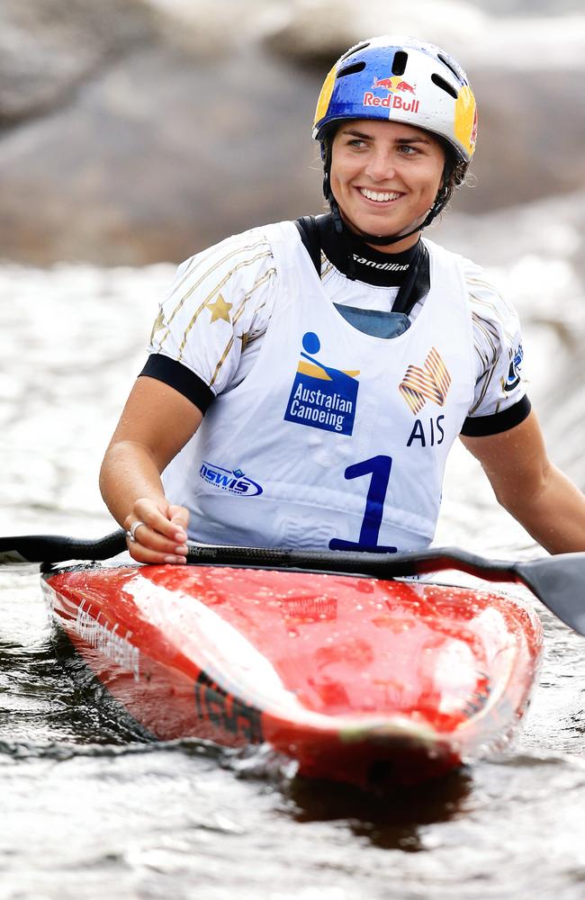 Australian kayaker Jessica Fox training at Penrith. Mark Evans