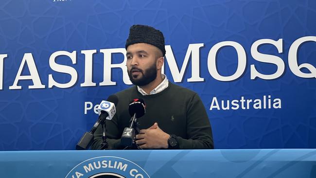 Imam Syed Wadood Janud of Perths biggest mosque Ahmadiyya Muslim Community condemned the boys attack and invited the community to visit the mosque to address any concerns they had after misinformation was being spread on social media. Picture: Emma Kirk