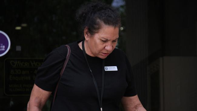 NT Police Executive Director of the Community Resilience and Engagement Command Leanne Liddle leaves the Kumanjayi Walker inquest, held in Alice Springs Local Court, November 2024. Picture: Gera Kazakov