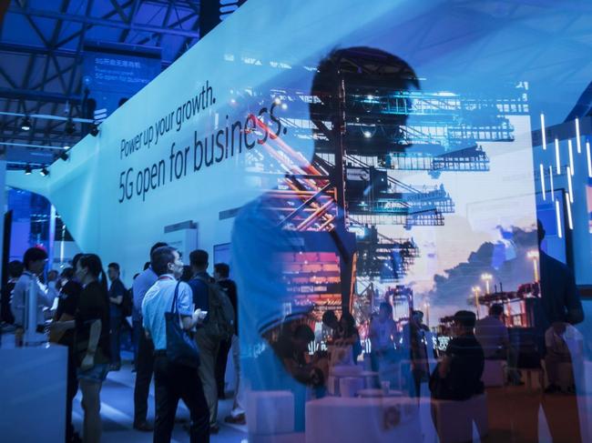 An Ericsson booth at Mobile World Congress Shanghai last year. U.S. pressure on Huawei has ramped up the competition between Ericsson and Nokia to pick up any business that falls away from the Chinese company. PHOTO: QILAI SHEN/BLOOMBERG NEWS