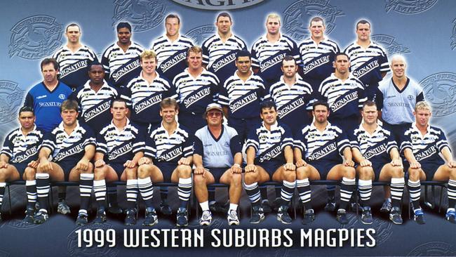 footy card WESTERN SUBURBS MAGPIES - sport rugby league nrl team 1999