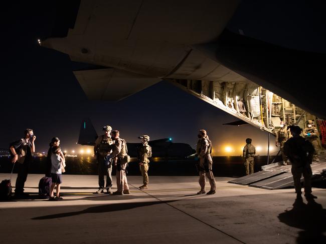 The RAAF C-130J Hercules aircraft took the people out of Kabul.