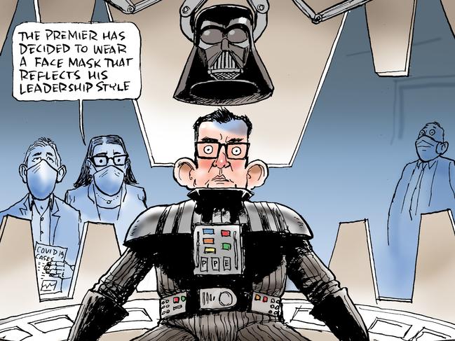 Mark Knight's take on Daniel Andrews. Picture: Mark Knight