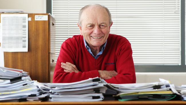 Harvey Norman chief executive Gerry Harvey in his Homebush West office. (Hollie Adams/The Australian)