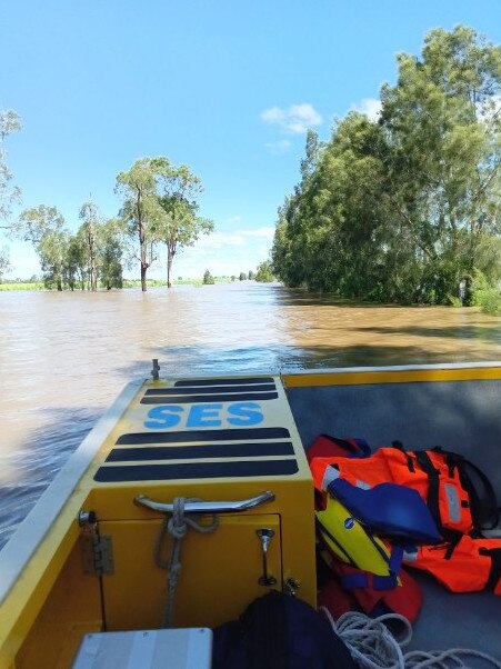 Members of the Corindi-Woolgoolga State Emergency Service Unit put their hand up to help their Grafton colleagues during the recent floods.