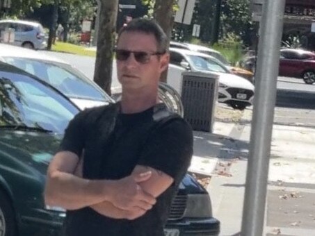 Maryborough pedo Patrick Edward Mathews outside court.