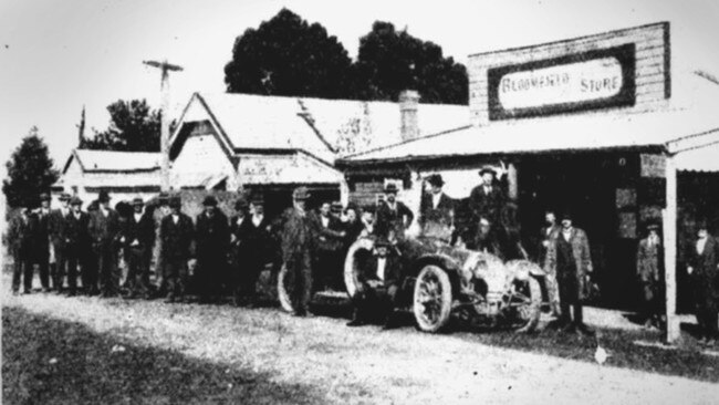 The store at Neerim, pictured right, where the youths began their ill-fated crime spree. Picture: Trove