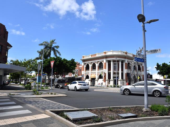 Corner of Wood and Victoria Street in the Mackay CBD. Picture: Tony Martin