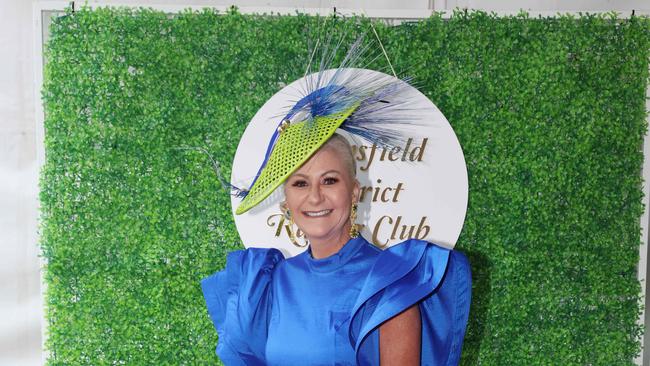 Mandy Manning attends the Mansfield Cup races. Picture: Brendan Beckett