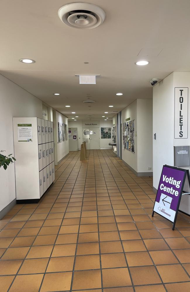 Lines have been out the door the past few days at Hawkesbury Regional Library for early voting. But today at 9am, it was a bit of a ghost town, as one local explained.