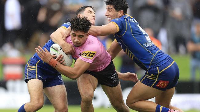 Izack Tago is set to secure a spot in the centres for round one. Picture: Mark Evans/Getty Images