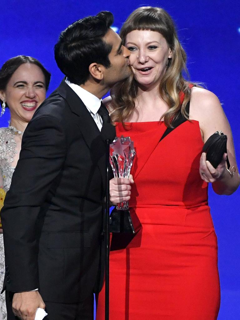 Kumail Nanjiani and his wife Emily Gordon. Picture: Kevin Winter/Getty Images/AFP