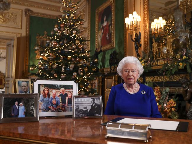 IThe Queen spoke about the royal family’s “bumpy” year in her annual Christmas message. Picture: AP