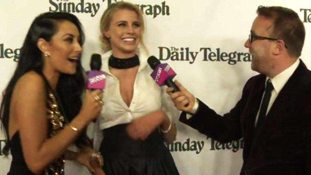 Tegan Martin on the Dally M red carpet