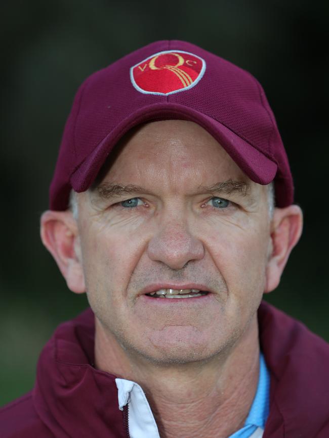 Masters cricket is exploding on the Coast. Training at Mudgeeraba Cricket Club is Gary Lovett. Picture Glenn Hampson