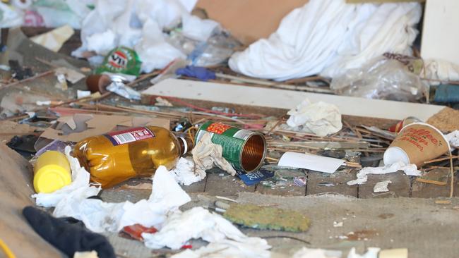 Inside the derelict property before it was demolished. Photo by Richard Gosling