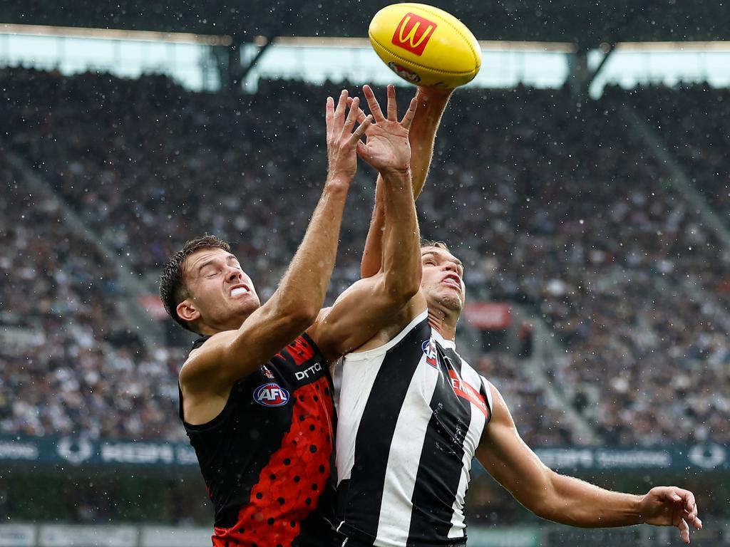 Zach Reid’s emergence has helped strengthen Essendon’s defence.