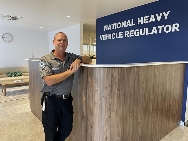 NHVR senior safety compliance officer Mick Farrow was impressed with the new facility's open plan office. Picture: Leighton Smith.