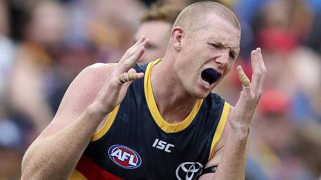 Sam Jacobs faces a stint on the sidelines. Picture: Sarah Reed