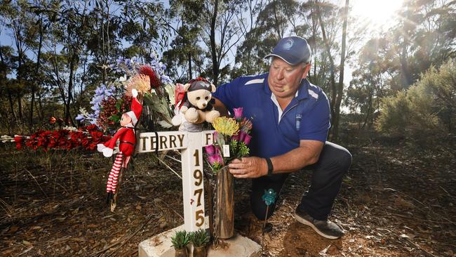 Daryl Floyd is calling on Premier Daniel Andrews to guarantee funding for the final excavation of a mineshaft in the search for his brother Terry. Picture: Alex Coppel