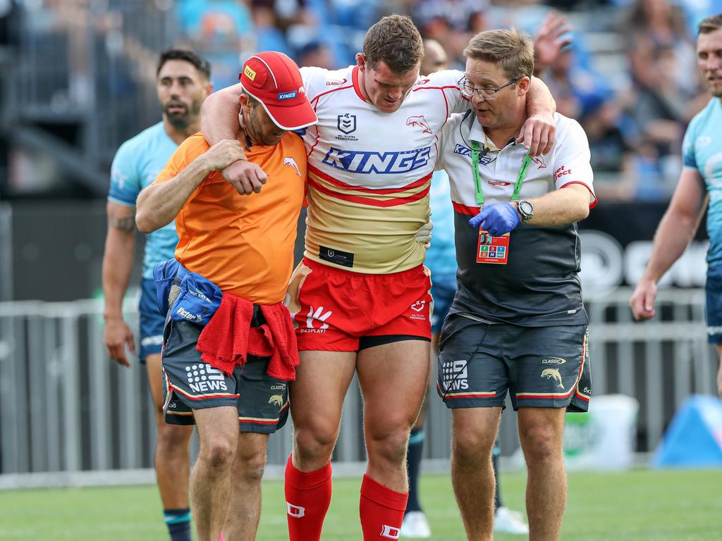 Gilbert then did his knee in a trial game that ruled him out of the 2024 season. Picture: NRL Photos