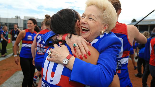 Susan Alberti at the 2018 AFLW grand final. Picture: Mark Stewart