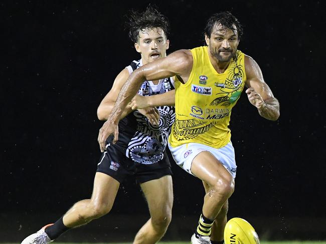 Nightcliff Tigers will take on the Palmerston Magpies in round 16 of the 2021-22 NTFL season. Picture: Felicity Elliott / AFLNT Media