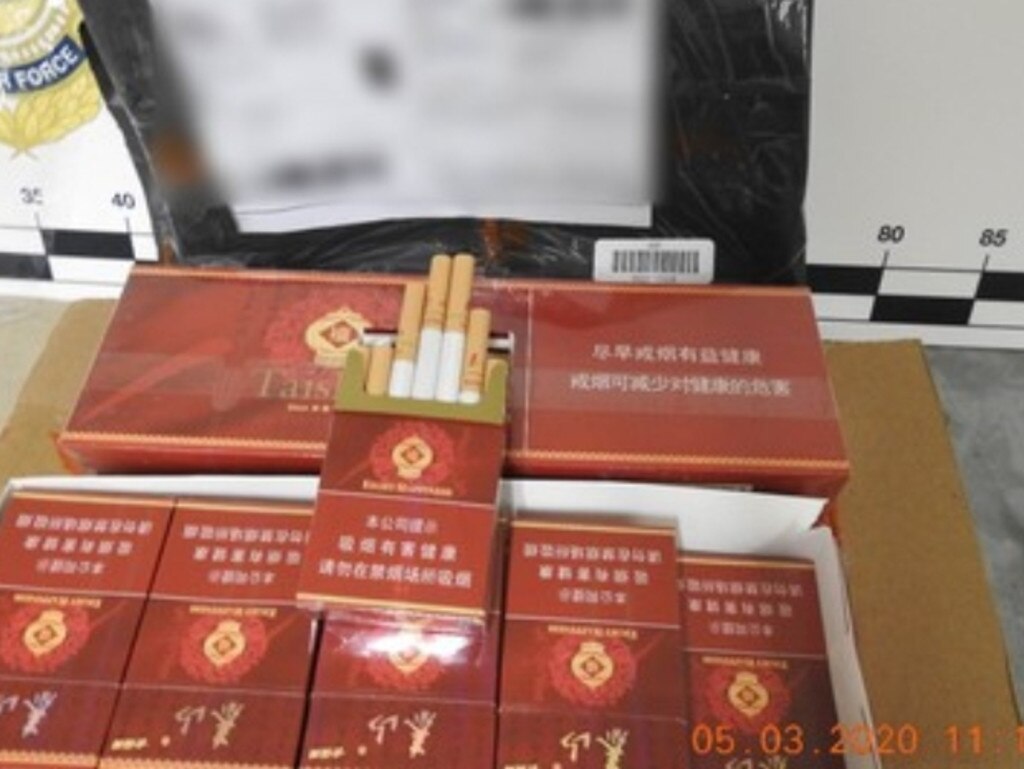 The Australian Border Force received information that over 16,000 parcels, all containing tobacco, arrived from China. Picture: ABF