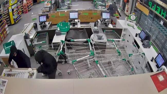 Watch: Thieves caught on CCTV ransacking Woolworths