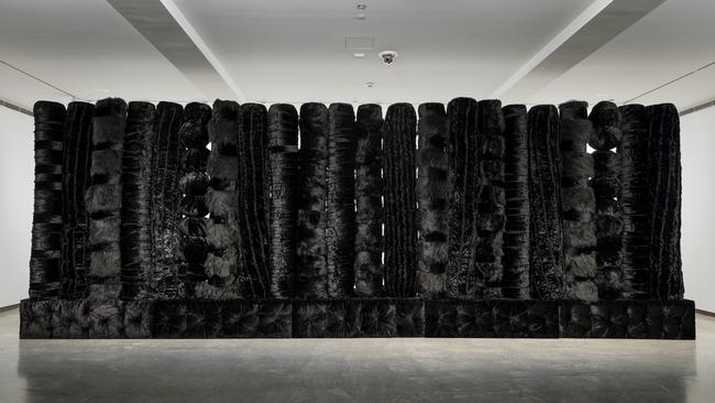 Kathy Temin, The Memorial Project: Black Wall (section 2), 2015. Collection Museum of Contemporary Art. Purchased with funds provided by Sue Rose and Alan Segal, 2017. On display, MCA, Sydney, until January 26, 2021.