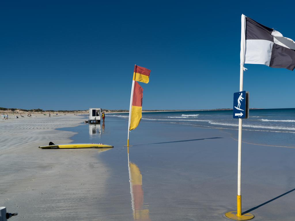 The man was brought to shore at Cable Beach in Broome.