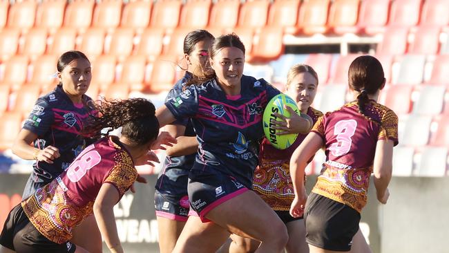 Schoolgirls Cup Mabel Park vs St. James, Stones Corner. Picture: Liam Kidston