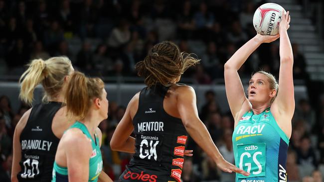 Caitlin Thwaites is focused on securing a grand final berth with the Vixens. Picture: Getty Images