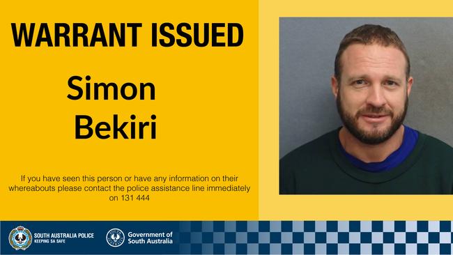 Simon Bekiri is on the run, SA Police say