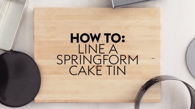 How to Line a Spring form Tin - EASILY!