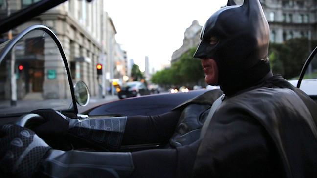 Video: Batman fan takes to Melbourne streets in own Batmobile | Herald Sun